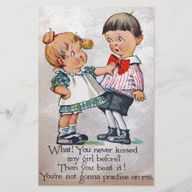 Nunca beijou uma garota? (Frente)