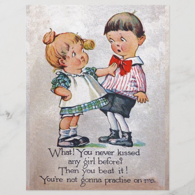 Nunca beijou uma garota? (Frente)