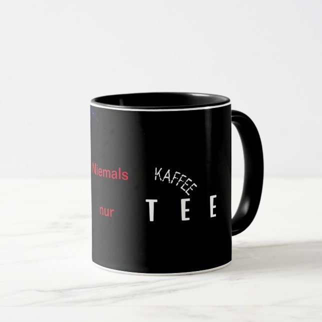 Nunca café só chá Xícara (Frente Esquerda)
