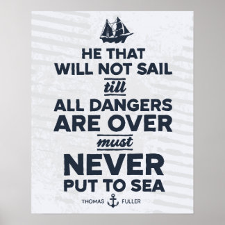 Nunca colocar no mar - Impressão