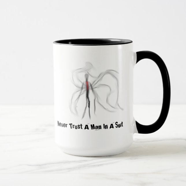 Nunca confie um homem em uma caneca de Slenderman (Direita)