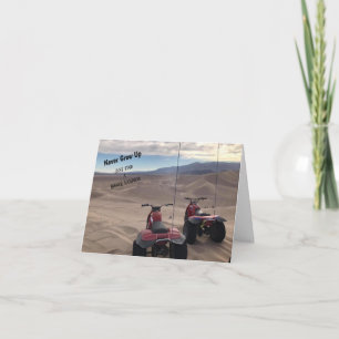 Nunca Crescer Dunas Cartão de Aniversário