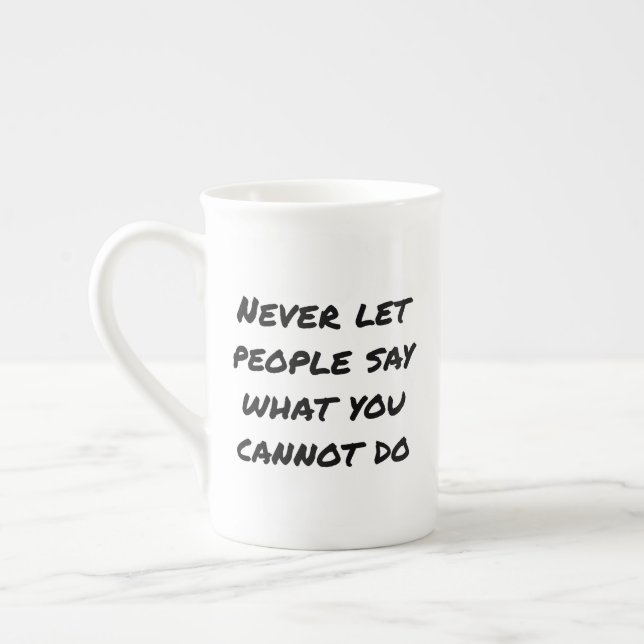 Nunca Deixar que o Pessoas diga caneca especial (Esquerda)