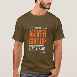 NUNCA DESISTA DA Camisa Motivacional Masculina