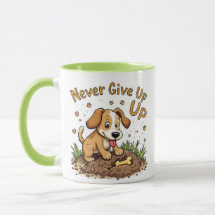 Nunca desista da caneca - presente motivacional e