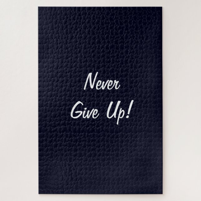 Nunca Desista! Quebra-cabeça monocromático desafia (Vertical)