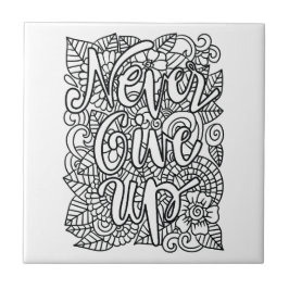 Nunca Desistir - Colore o seu