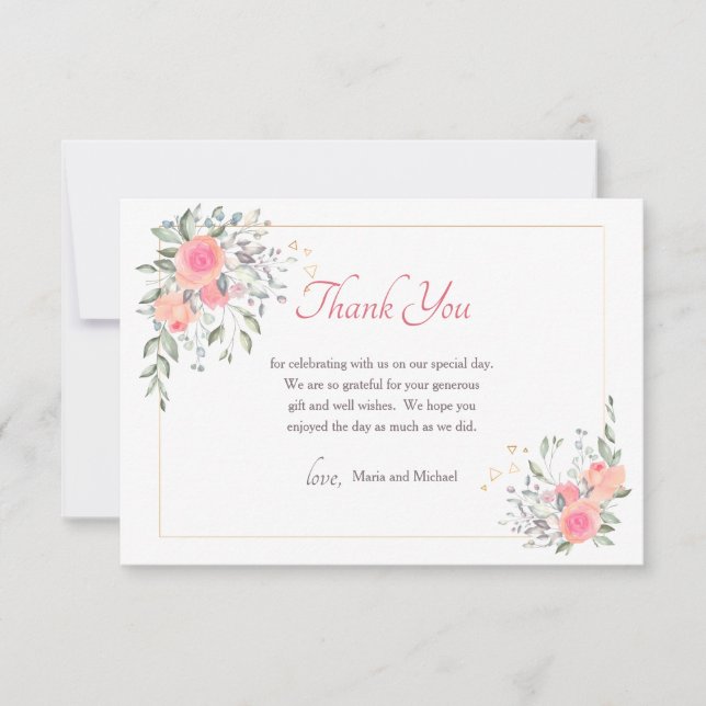 Nunca é Cartões de agradecimentos Tarde (Frente)