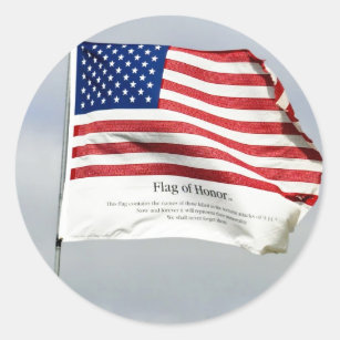 Nunca esqueça 9/11 de bandeira da etiqueta da