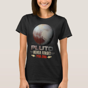 Nunca Esqueça A Camisa Plutão. Estilo Retro Espaço