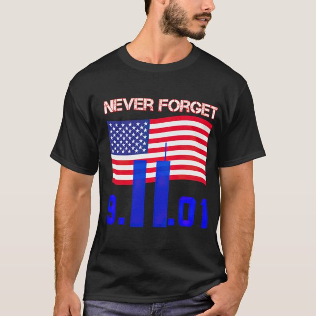 Nunca Esqueça a Camiseta 9 11 (Frente)