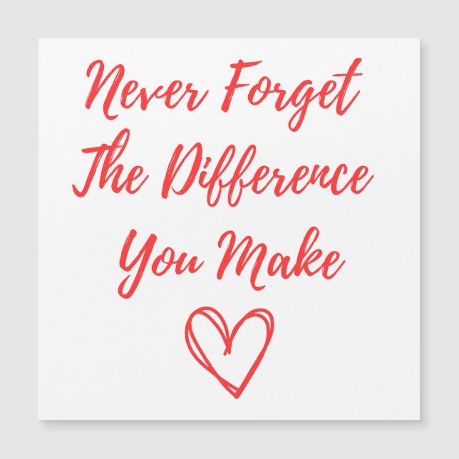 Nunca Esqueça a Diferença que Você Faz, Grata (Frente)