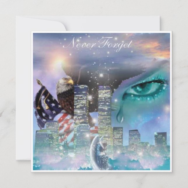 Nunca esqueceremos a memória do cartão de tributo  (Frente)