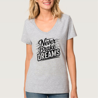 Nunca Freie Sonhos | Camiseta Feminina Motivaciona