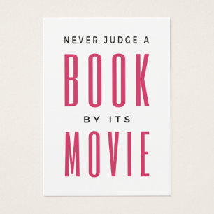Nunca julgue um livro por ele É um filme