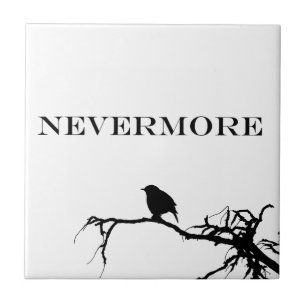 Nunca mais Raven Poem Edgar Allan Poe Design