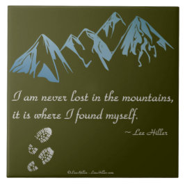 Nunca me perco nas montanhas, é onde...