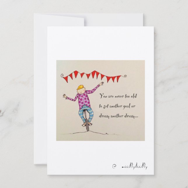 Nunca muito velho (Frente)