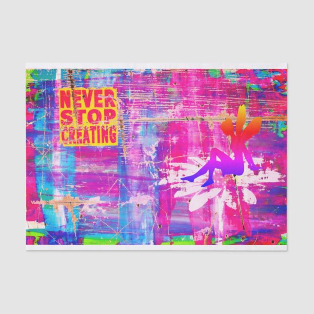 Nunca pare de Criar papel tecidular (Frente )