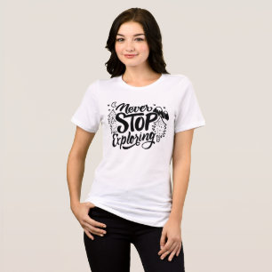 Nunca Pare de Explorar - Camiseta Tri-Blend Wander