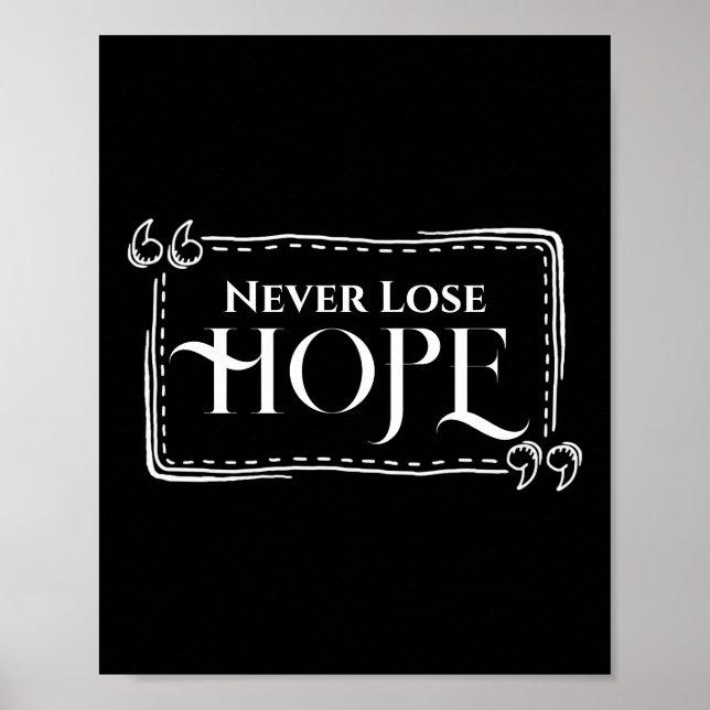 Nunca Perder Hope Poster (Frente)