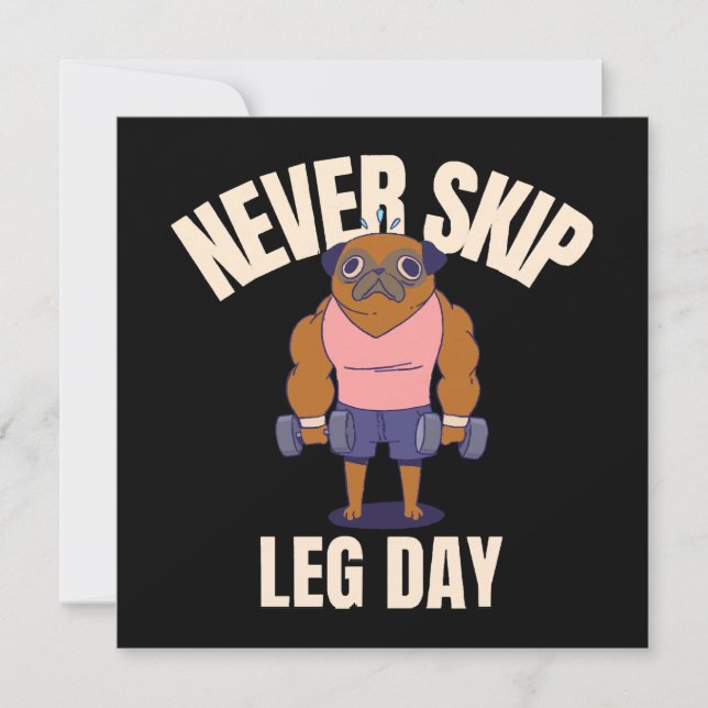 Nunca pule o dia da perna (Frente)