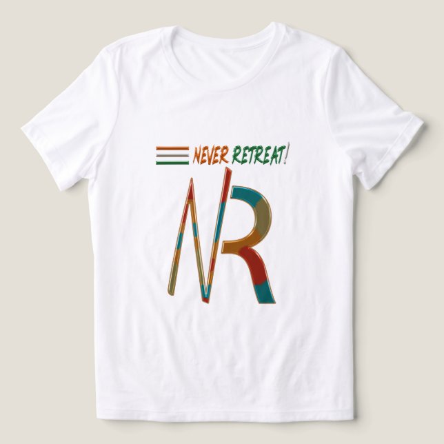 Nunca Recuperar o NR | Camiseta Tee Tri-Blend para (Design frontal)