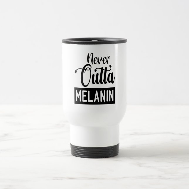 Nunca Saia da Caneca de viagem de Melanina (Centro)