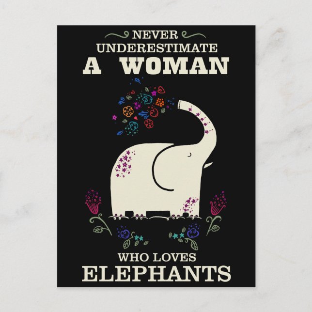 Nunca Subestimar cartão postal (Frente)