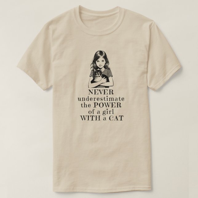 Nunca Subestime O Poder De Uma Camisa Menina (Frente do Design)