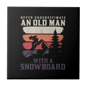 nunca subestime um velho com um snowboard
