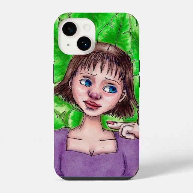Nunca vou deixar Capa de telefone de desenho (Verso)