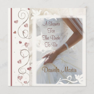 Nupcial moderno/chá de casamento dos convites