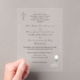 Nuptial Grace Catholic Wedding Invitation