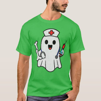 Nurse Ghost Humerus Scrub Top Halloween Healthcare