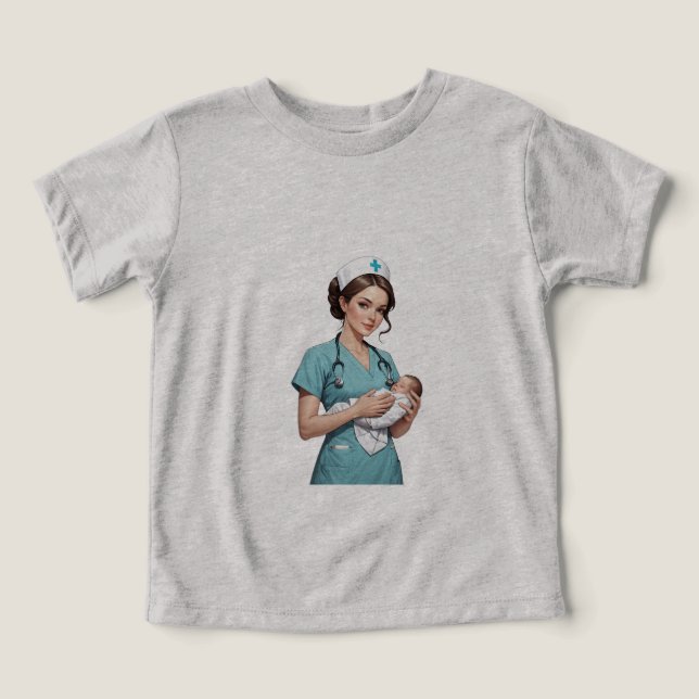 Nurse Holding Newborn – Gentle Care Medical Design (Design frontal)