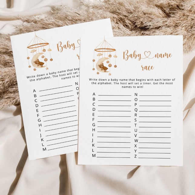 Nursert Mobile Baby name jogo de chá de fraldas (Criador carregado)