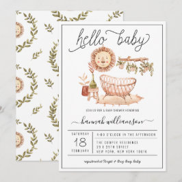 Nursery Boho Neutro | Convite de Churrasco de Bebê