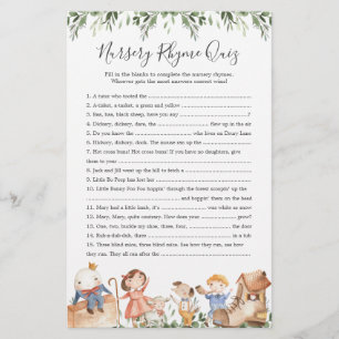 Nursery Rhymes Chá de fraldas Nursery Rhyme