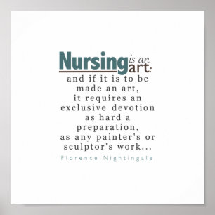Nursing is an Art Small Poster