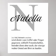 Nutella poster Definition