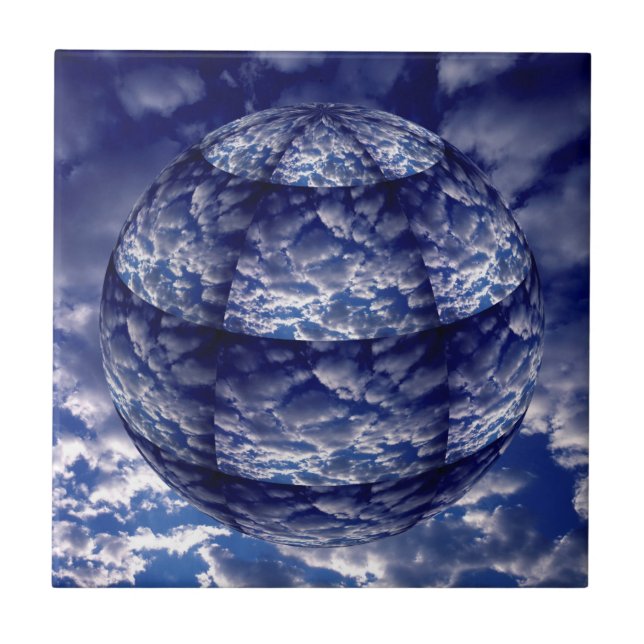 Nuvem abstrata esfera 3D (Frente)