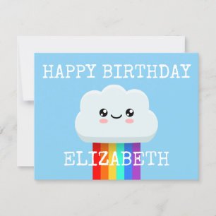 Nuvem de aniversário feliz