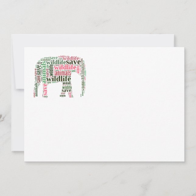 Nuvem de palavras elefantes (Frente)