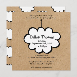 Nuvem em um Convite de Criação de String