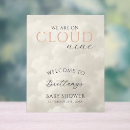 Nuvens Bem-vindo ao Chá de Bebê Cloud Nine