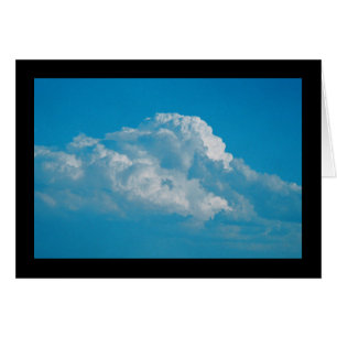 Nuvens Brancas Fluffy - Música de Sol. 7:6. Cartão