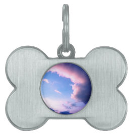 Nuvens cor-de-rosa