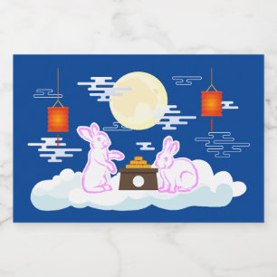 Nuvens de Bolo-de-Lua do Festival de outono de méd