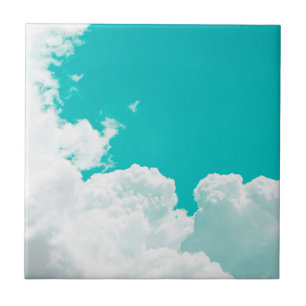 Nuvens de Céu Verde Azul Turquesa